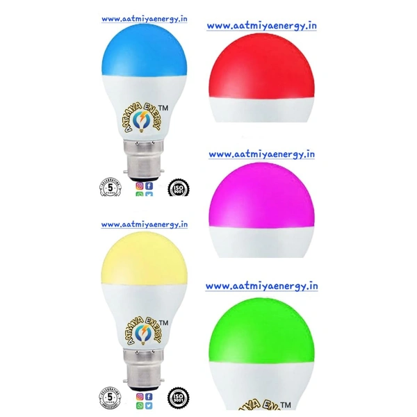 Singal Colour Led Bulb 9Watt - Red, Blue, Green, White, Yellow, Pink