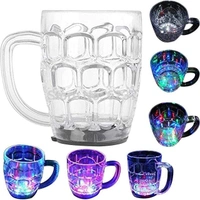 Rainbow Magic Color Cup with LED Flashing Light Crystal Beer Crystal Coffee Mug (250 ml)