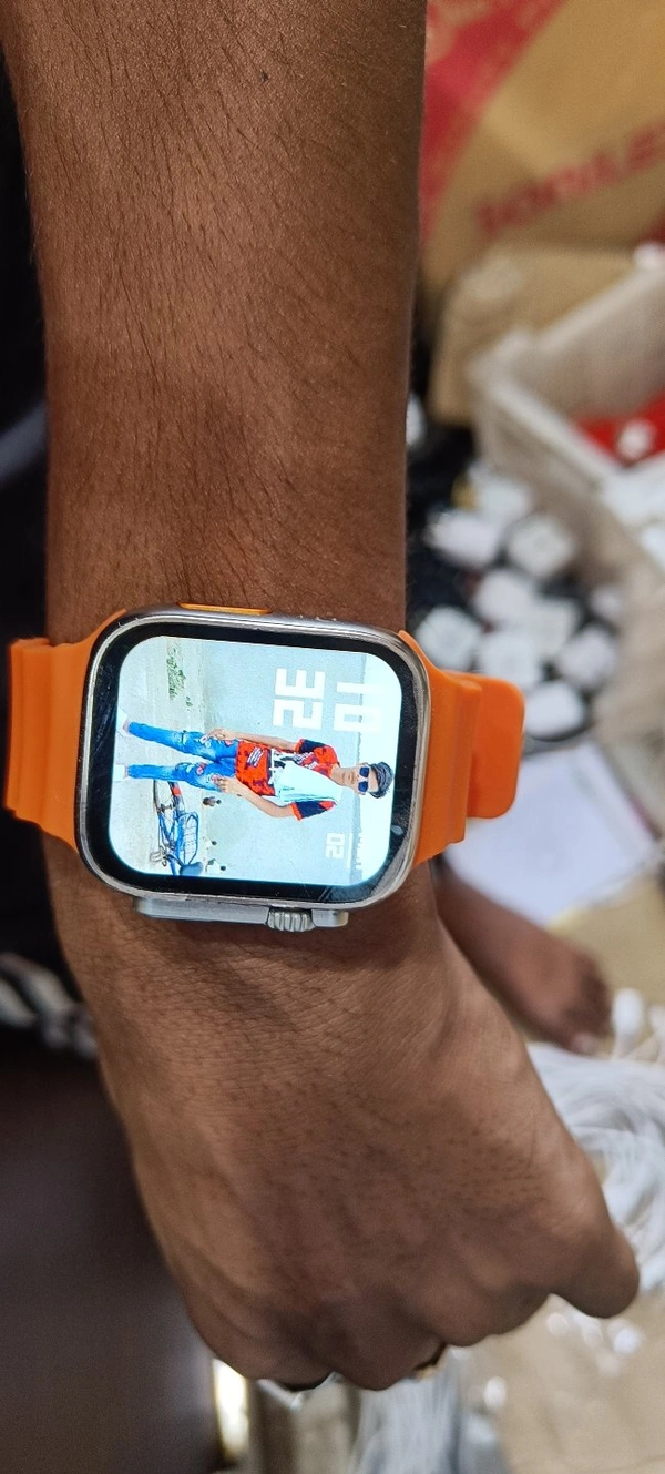T800 Ultra Wireless Charging Watch No Warranty  - Web Orange