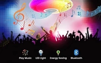 Wireless Light Bulb Speaker, Bluetooth Light Bulbs with Speaker, RGB Smart Music Bulb with Remote Control, B22 Color Changing Light Bulb Lamp for Bedroom, Home, Party, Christmas Decoration - Multi Colour, Bluetooth Music Bulb