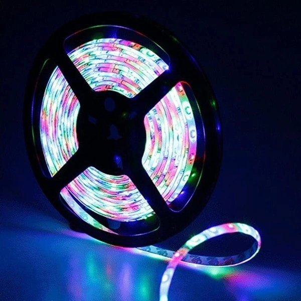 Waterproof Multi-Color RGB Led Strip Light with Remote Control Wireless Color Changing Light for Bedroom, Ceiling, Kitchen, Tv Backlight (Multicolor) - Multi Colour, Jhalar