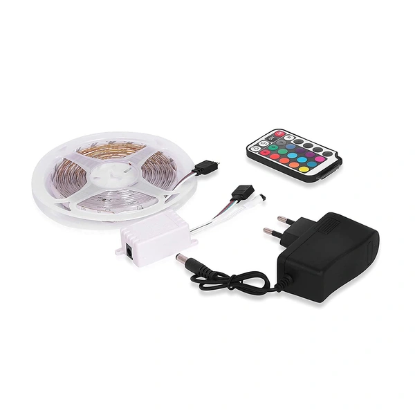 Waterproof Multi-Color RGB Led Strip Light with Remote Control Wireless Color Changing Light for Bedroom, Ceiling, Kitchen, Tv Backlight (Multicolor) - Jhalar