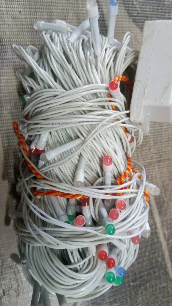 50Mtr Decorative LED String Light, For Decoration, Plug-in - Multi Colour