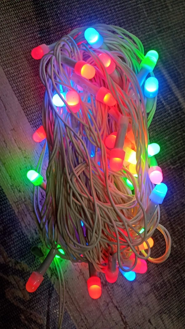 50 Meter LED Globe String Lights For Diwali | 8 Mode Multicolor Light For Home Decor, Wall Decoration Indoor/Outdoor Diwali Lighting - Multi Colour - Multi Colour, Jhalar