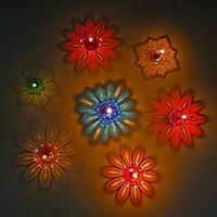 3D Reflection Water Sensor Diya Lights for decoratio Diwali Decoration Items for Home Decor Best for Diwali Diya Lights Special for Diwali Lights (3D Diya) - Pack of 10