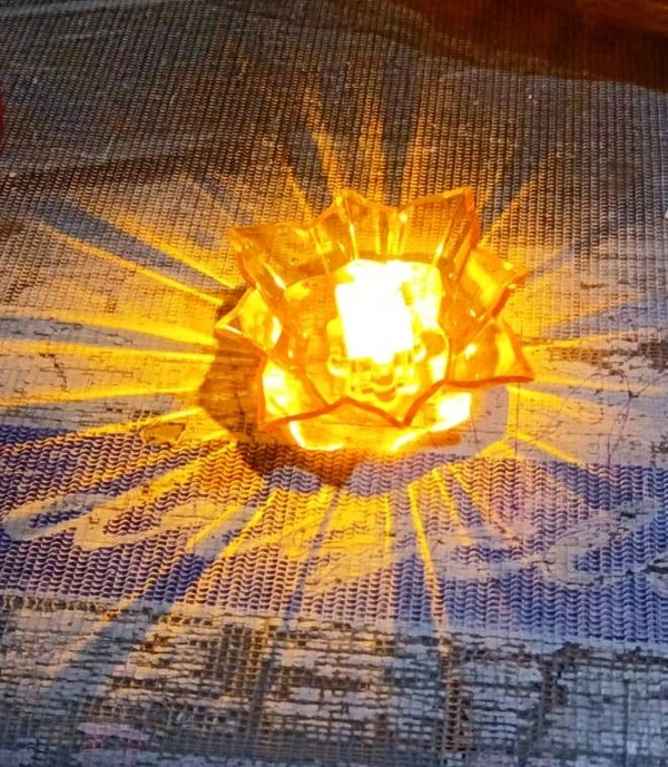 3D Reflection Water Sensor Diya Lights for decoratio Diwali Decoration Items for Home Decor Best for Diwali Diya Lights Special for Diwali Lights (3D Diya) - Pack of 10