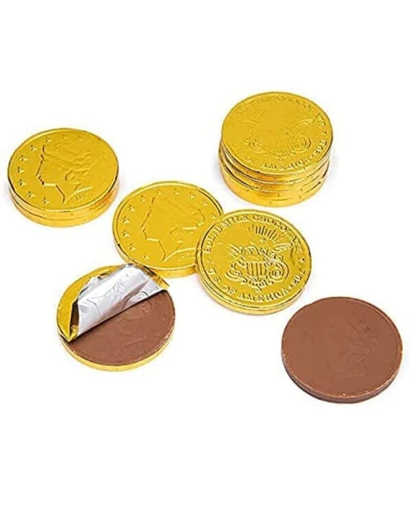 Gold Coin Milk Chocolates | Chocolate Coin Gift Pack for Christmas, Birthday, Anniversary in Jar (150 Pieces )