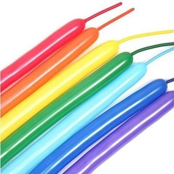 razy Sutra Twisting Balloons 100pcs Long Modelling Balloons Multicolor with 1 Balloon Pump | Balloons for creating different shapes and animal balloon figures through twisting and combinations
