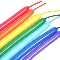 razy Sutra Twisting Balloons 100pcs Long Modelling Balloons Multicolor with 1 Balloon Pump | Balloons for creating different shapes and animal balloon figures through twisting and combinations