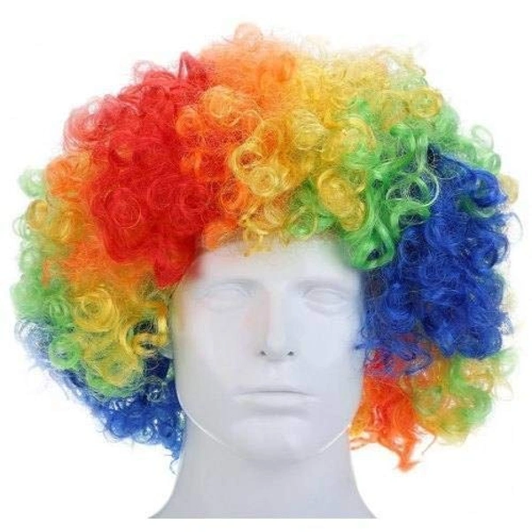 Multi Coloured Malinga Style Hair cap Wig for All Age Group Free Size, Best for Holi and Stage Drama Show - PACK OF 1, MULTI COLORS