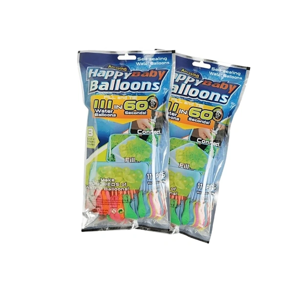Automatic Fill And Tie Magic Water Balloons For Holi - Multicolour  222 Pcs , 