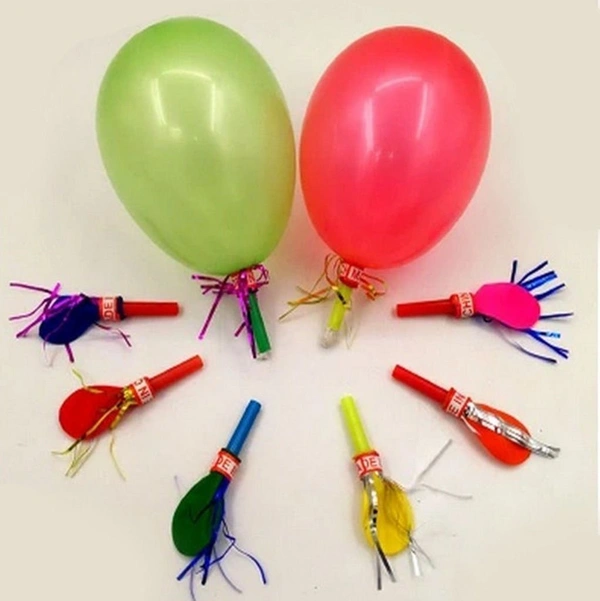 Crazy Sutra Balloon Whistles Fun Whistles Party Horns for Party & Celebrations,Festive Whistle Favors, Blowout Birthday Whistles, Whistle Wonders (Pack of 50pc, Multicolor)