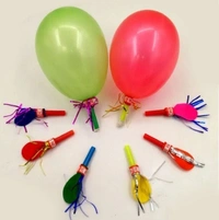 Crazy Sutra Balloon Whistles Fun Whistles Party Horns for Party & Celebrations,Festive Whistle Favors, Blowout Birthday Whistles, Whistle Wonders (Pack of 50pc, Multicolor)