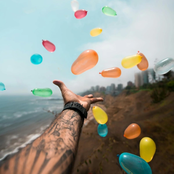 Automatic Fill And Tie Magic Water Balloons For Holi - Multicolour  222 Pcs , 