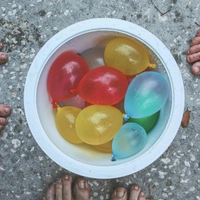 Automatic Fill And Tie Magic Water Balloons For Holi - Multicolour  222 Pcs , 