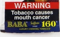 BABA Quality Since 1929, Saffron Blended, 160 Luxury Chewing Zarda Tabacoo Pack Off-1, Pcs-58 - Luxury Chewing Tobacco