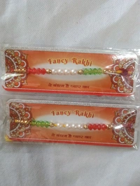 MQS - Fancy Designer Rakhi Pack Of 2- Ye Bandhan Hai Pyar Ka