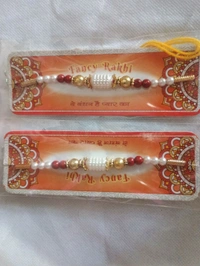 MQS - Fancy Designer Rakhi Pack Of 2- Ye Bandhan Hai Pyar Ka