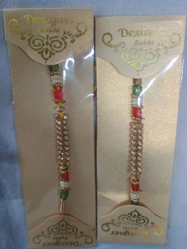 MQS Rakhi Festival - Fancy Designer Rakhi Pack Of 2- Ye Bandhan Hai Pyar Ka