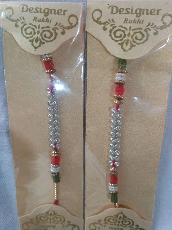 MQS Rakhi Festival - Fancy Designer Rakhi Pack Of 2- Ye Bandhan Hai Pyar Ka