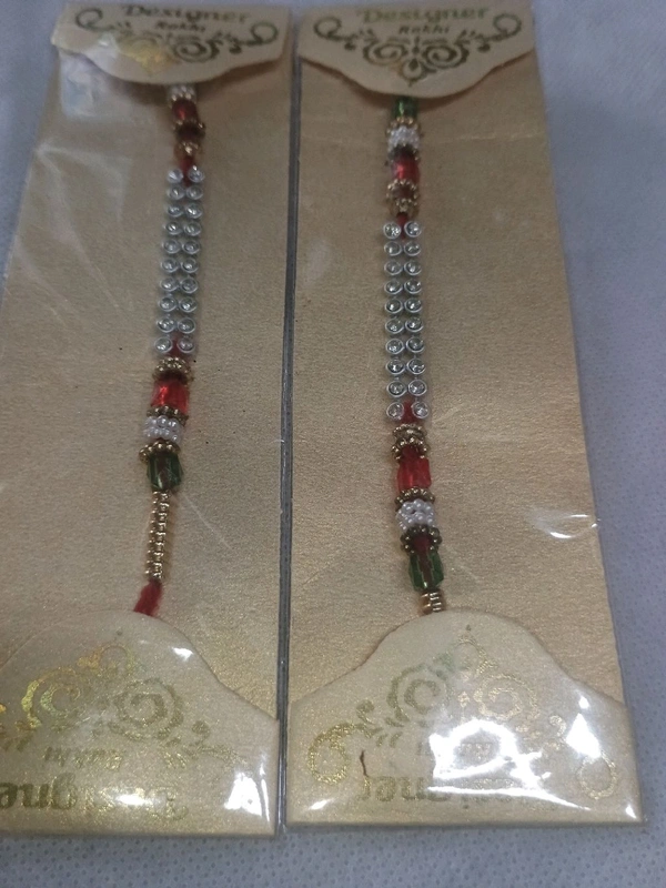 MQS Rakhi Festival - Fancy Designer Rakhi Pack Of 2- Ye Bandhan Hai Pyar Ka