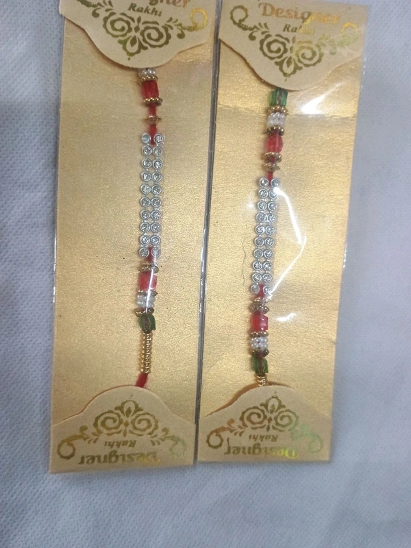 MQS Rakhi Festival - Fancy Designer Rakhi Pack Of 2- Ye Bandhan Hai Pyar Ka