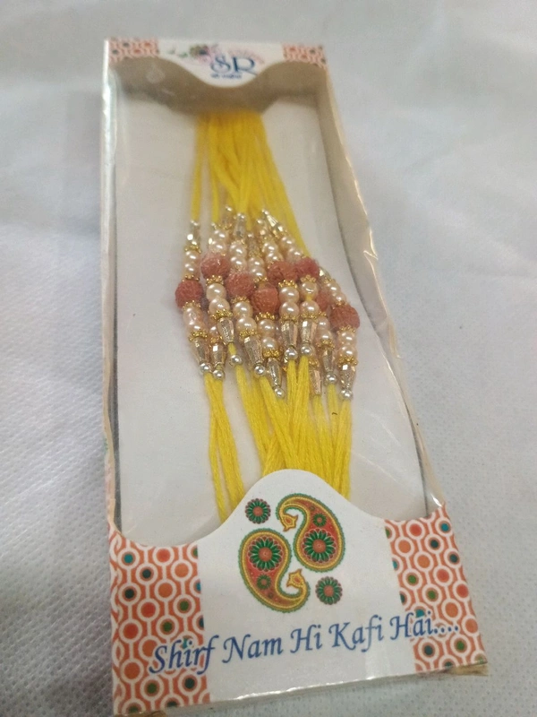 MQS Rakhi Festival - Fancy Designer Rakhi Pack Of 12- Ye Bandhan Hai Pyar Ka