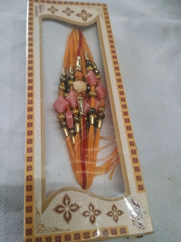 MQS Rakhi Festival - Fancy Designer Rakhi Pack Of 12- Ye Bandhan Hai Pyar Ka - Pack Of 12