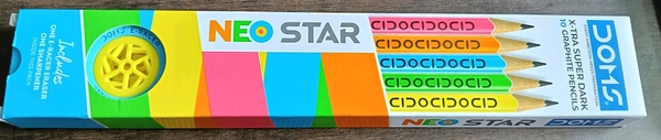 DOMS NEO STAR PENCIL PKT (10PCS)