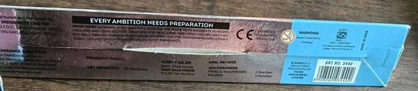 DOMS ZOOM TRIANGLE PENCIL PKT (10PCS)