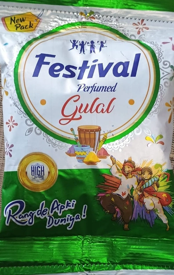 MQS Holi Special,Festival Perfume Gulal Pack Of 1 - Green