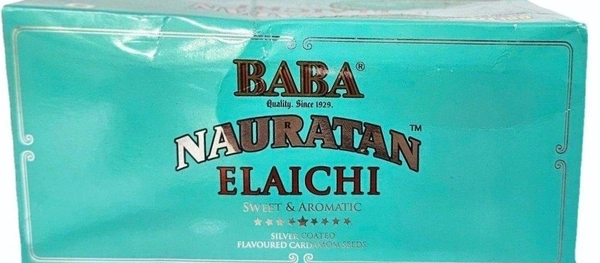 Silver Coated Baba Nauratan Elaichi, For To Break Mouth Odour, Sweet & Aromatic