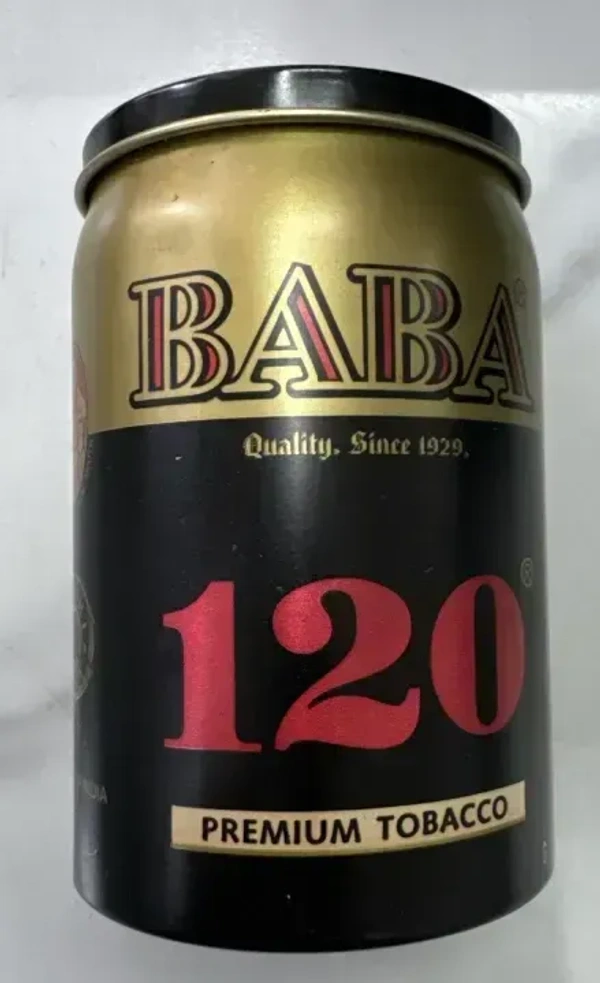 BABA 120 Premium Chewing Zarda Tabacoo Pack Off-1, 50gm Tinn - 50gm Tinn Pack