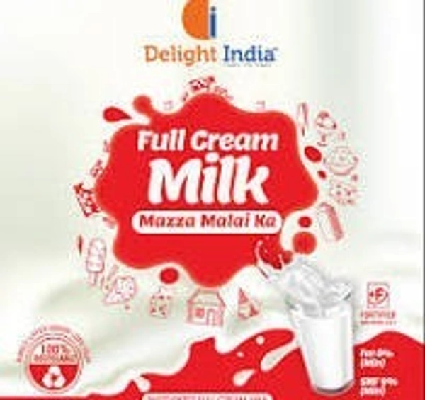 Delight India Full Cream Milk, 500ML