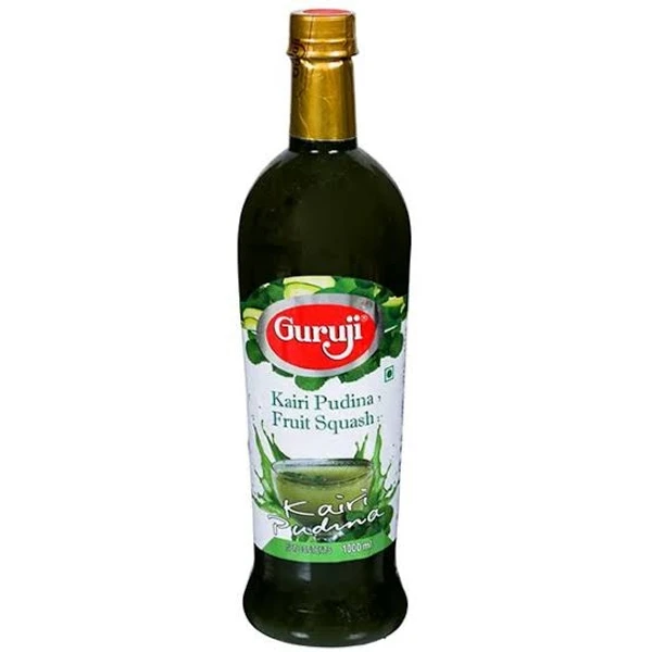 Guruji Kairi Pudina Fruit Squash - 1ltr