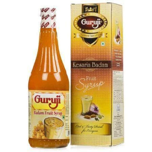 Guruji Kesaria Badam Fruit Syrup - 1ltr