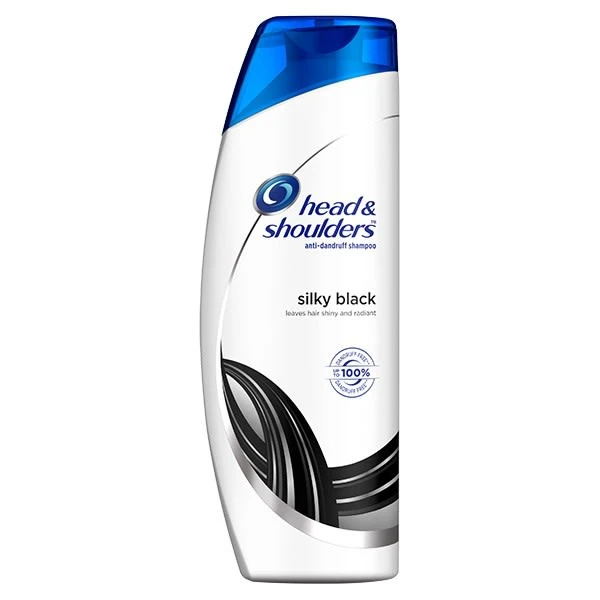 Head & Shoulders , Anti Dandruff Shampoo, Silky Black, 180 ML - 180ml