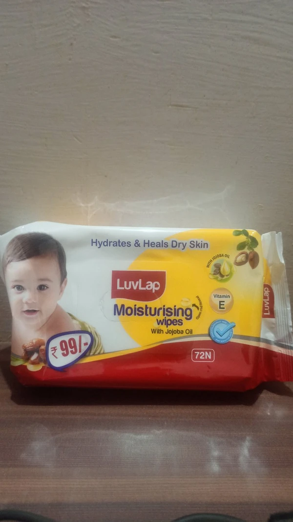 LuvLap Moisturising Baby Wipes - 72pc