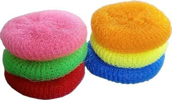 Nylon Round Plastic Scrubber - Medium