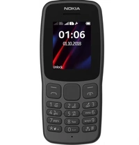 Nokia 106 Dual Sim Feature Phone | Basic Phone | Keypad Phone - Charcoal