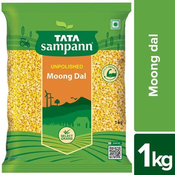 Tata Sampann Moong Dal (Dhuwa Moong) - 1kg