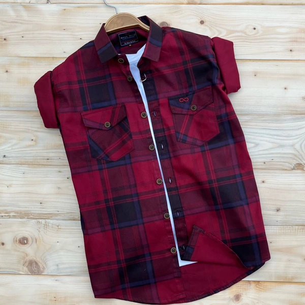 Cotton check shirts - Size : *M-38 L-40 XL-42