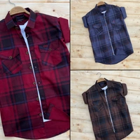 Cotton check shirts - Size : *M-38 L-40 XL-42