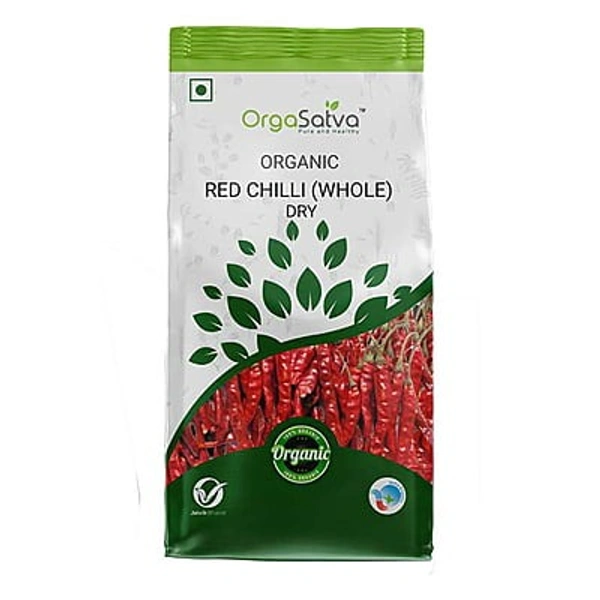 Orga Satva Red Chili whole /Mirchi - 100g