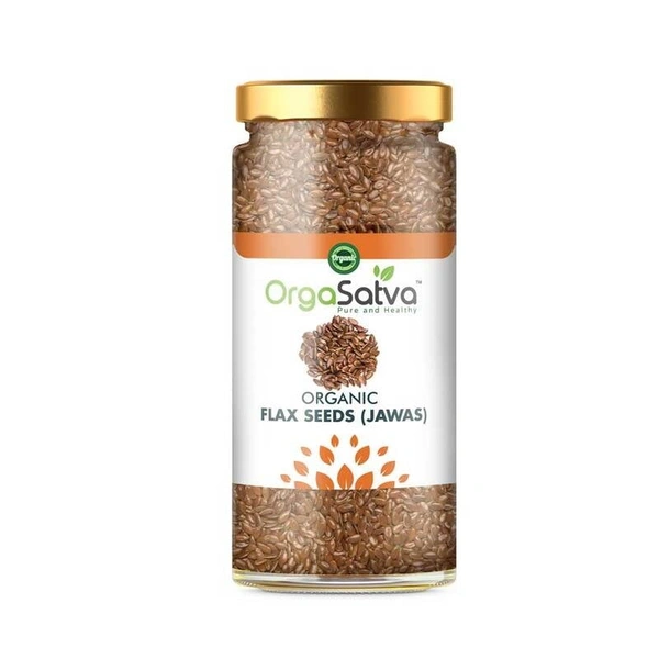 Orga Satva Jawas / Flax seeds in glass jar - 150g