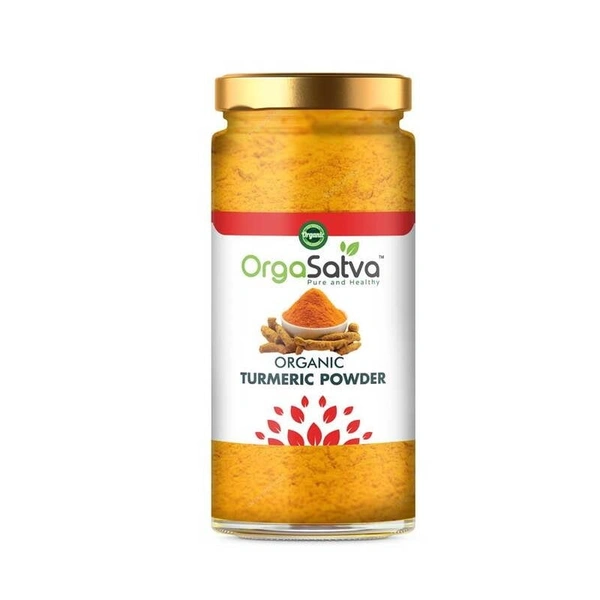 Orga Satva Haldi / Turmeric powder In Glass jar - 100g