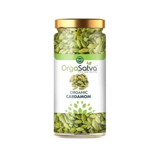 Orga Satva Elaichi green / cardamom - In Glass jar - 50g