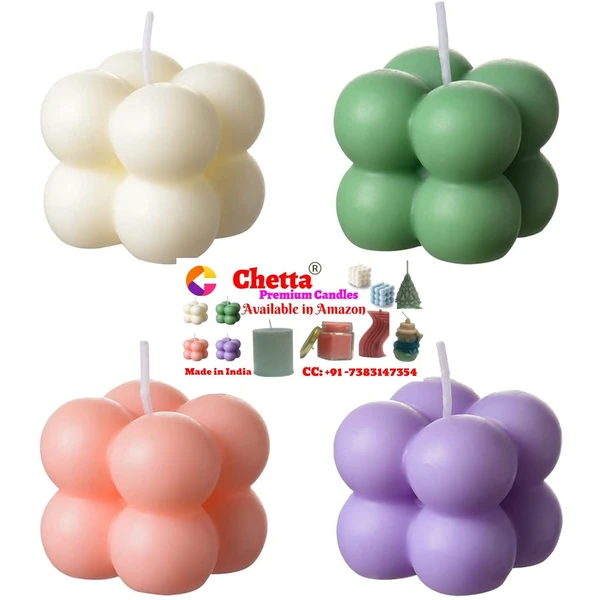 2D Bubble Candle - Chetta, Strawberry