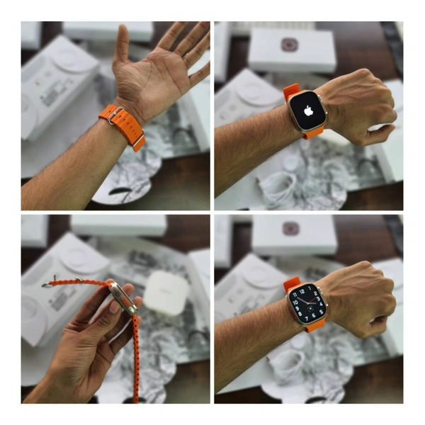 *APPLE WATCH ULTRA 49MM* 😍*With Apple Logo On Off* 🔥*AOD - Always On Display" - Gray