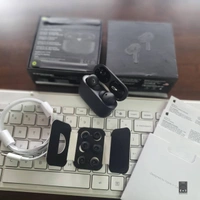 AIRPODS PRO BLACK MAAT FINISH 🖤✔️ AIRPODS PRO2 MATTE BLACK🖤 PREMIUM QUALITY ✔️ - Black